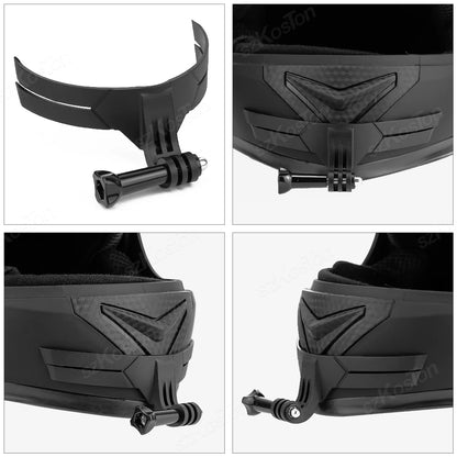 Motorcycle Helmet Chin Mount For DJI OSMO Action 6/5/4/3 GoPro 13 12 11 10 9 8 Full Face Camera Holder Riding Gear Accessory