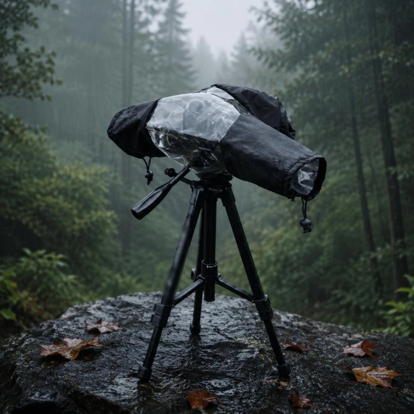 DSLR Rain Cover Weather Protection Camera Lens Rain Cover Lens Jacket Folds Flat Photo Gear Long-Lasting Nylon for Outdoor