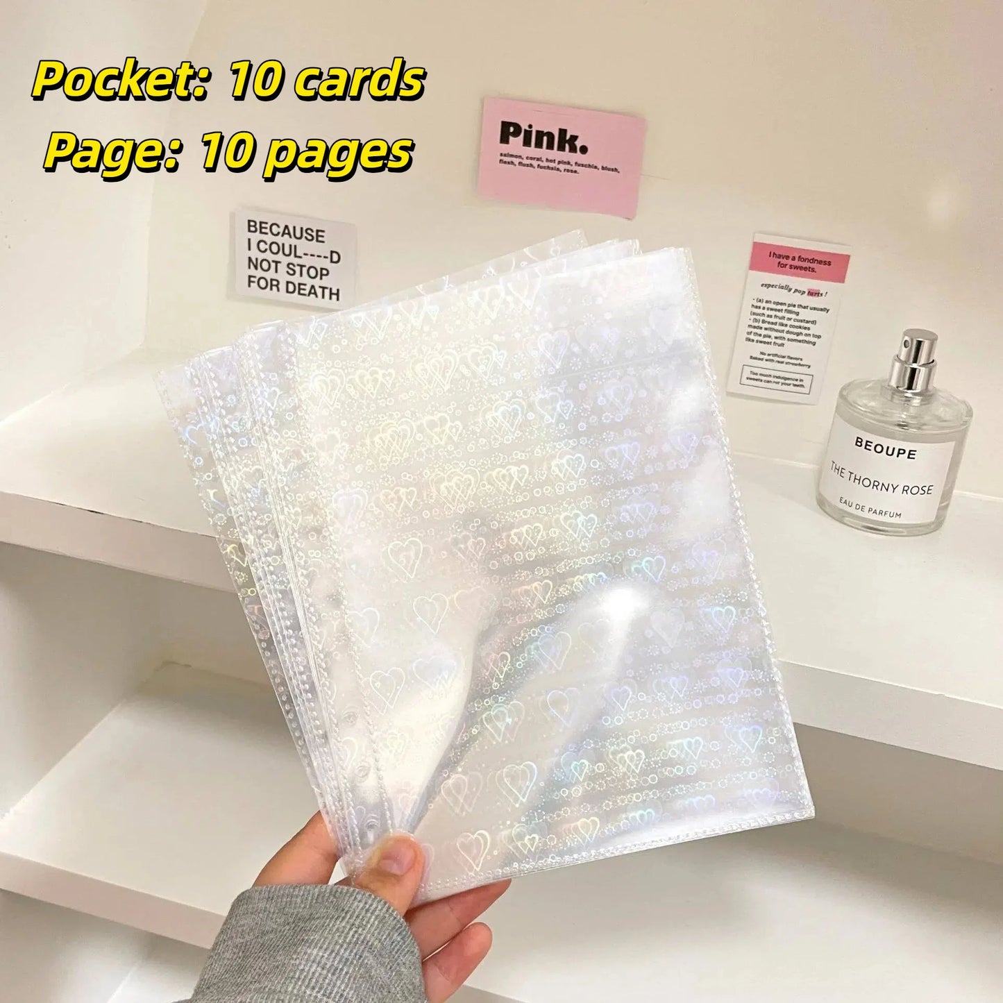 1-4 Grids INS Girl Album Small Card Collect Album Multi-Pockets Photo Card Binder Top Loading Photo Sheet Protector Collect Card