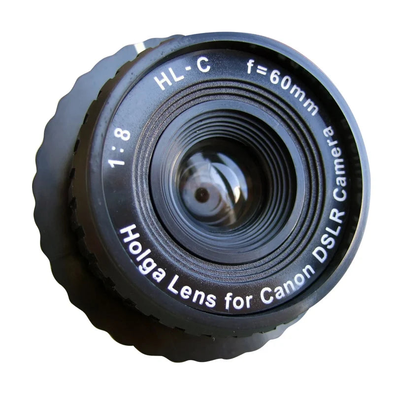 2024 NEW Holga HL-C 60 mm f/8.0 Lens For Canon DSLR SLR Camera Black Parts Cameras Accessory Photography accessories