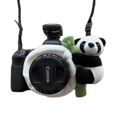 Camera Lens Buddy Baby Photography Attracts Stuffed Plush Toys Knitted Camera Lens Companion Photography Accessories