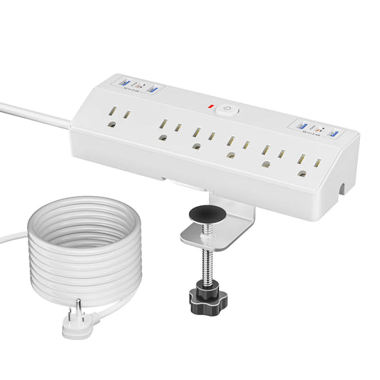 The U.S. clamp model with PD20W fast charging power strip and 3m extension cable is suitable for office, home, school and other