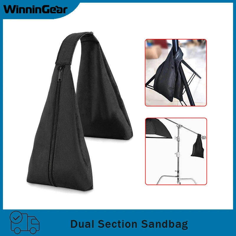 Dual-section Sandbag For Photography Studio Video Stage Load-Bearing 5KG Thickened Sandbag for Light Stand Boom Arm