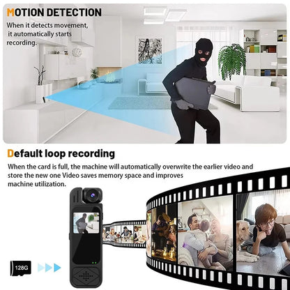 HD 1080P Mini Camera Portable Digital Video Recorder Worn Police Small Body Cam Infrared Night Vision Sports DV Camcorders
