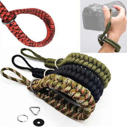 Universal DSLR Camera Wristband Wrist Strap Hand Strap for Camon Nikon Fuji Sony SLR Camera HandmAde Woven Rope