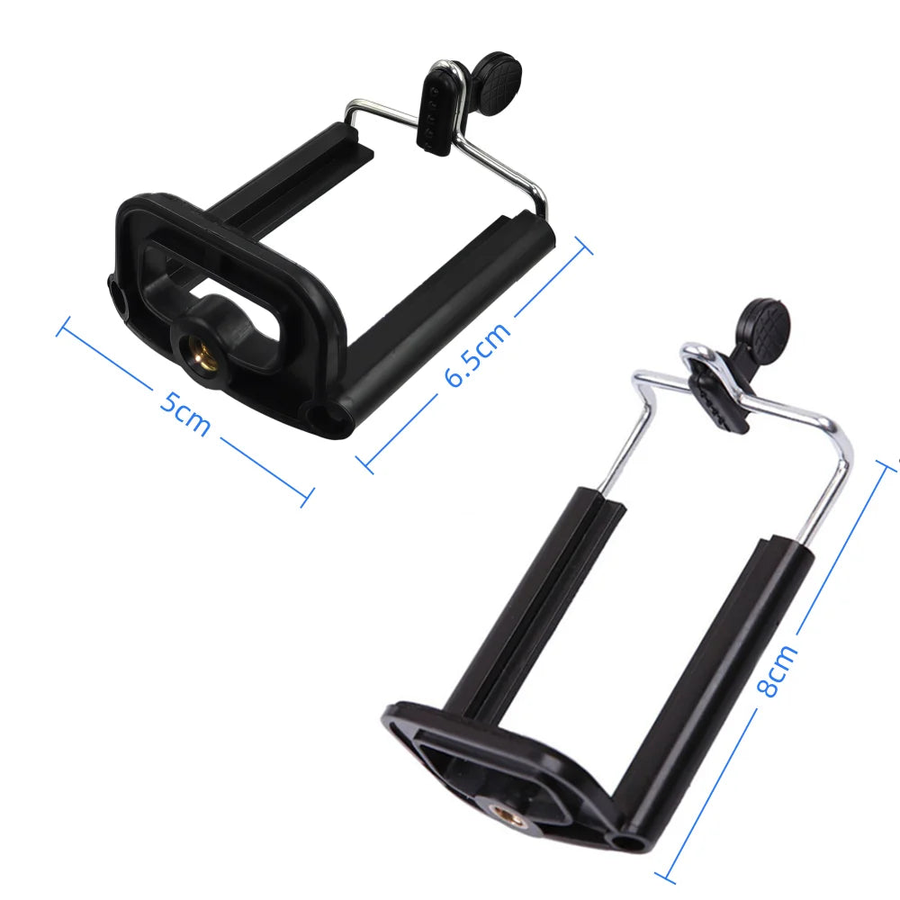 Flexible Octopus Mini Tripod for Phone & Action Camera — With Holder Clip
