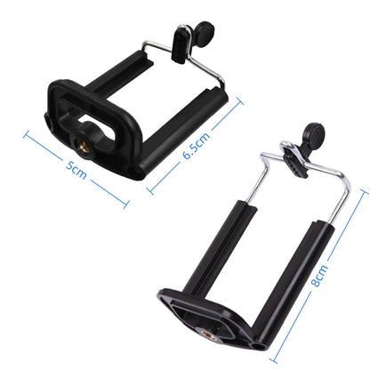 Flexible Octopus Mini Tripod for Phone & Action Camera — With Holder Clip