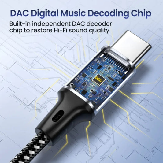 USB C To 3.5 Mm Audio Aux Cable Type C To 3.5mm Jack Headphone Adapter for Macbook Air Huawei Xiaomi Samsung Galaxy S24 S23 S22