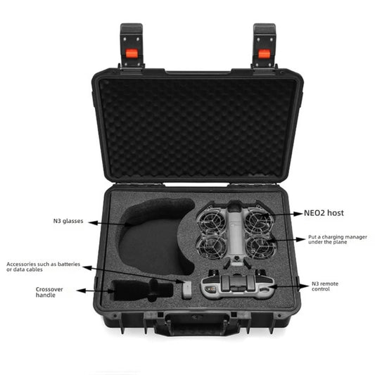 Heavy Duty Waterproof Tool Box Shockproof Photography Equipment Storage Portable Handheld Tool Box for Drones 896C