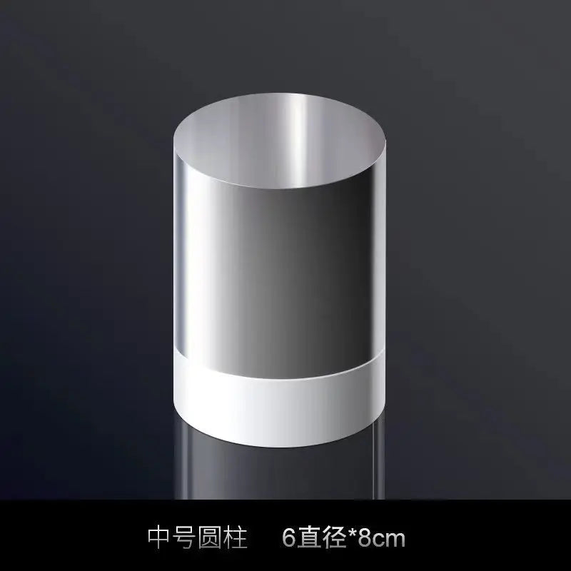 Transparent Acrylic Plate Photo Background Cosmetics Still Life Product Posing Photography Props Geometry Shooting Display