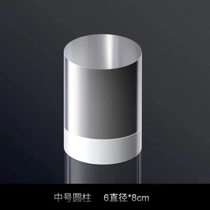 Transparent Acrylic Plate Photo Background Cosmetics Still Life Product Posing Photography Props Geometry Shooting Display