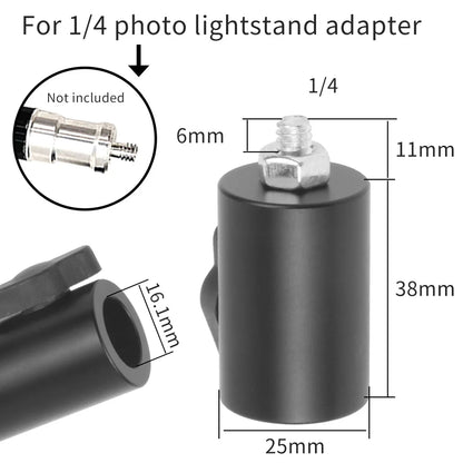 Tripod Light Stand Adapter 1/4" 3/8" Screw Converter 16mm 18mm Hole for Flash LED Monitor DSLR Camera Photography Accessories
