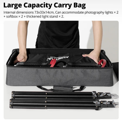 AMBITFUL new PB06 Portable Carry Bag Studio Flash Light & Tripod Light Stand Carry Bag for Photography Studio Flash Bag Kits