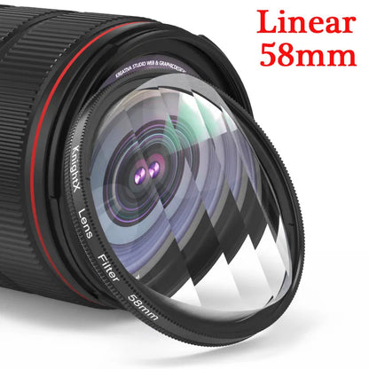 Camera Prism Filter Split Kaleidoscope 52mm 55mm 58mm 67mm 72mm 77mm Photography Accessories mcuv ND CPL Star Glass mobile phone