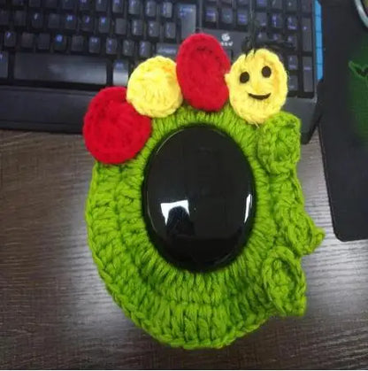 Camera Lens Buddy Baby Photography Attracts Stuffed Plush Toys Knitted Camera Lens Companion Photography Accessories
