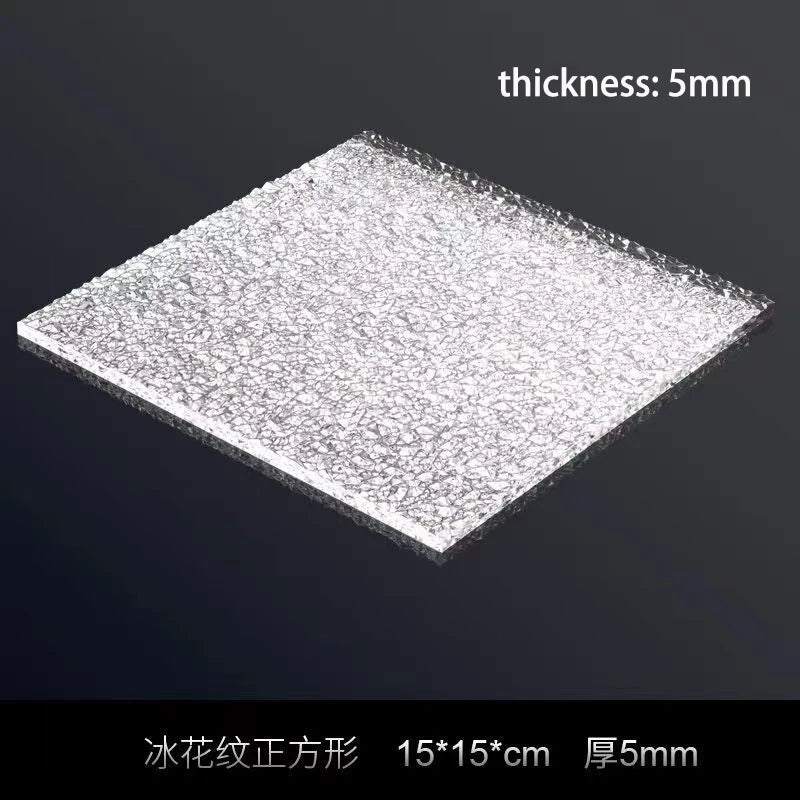 Transparent Acrylic Plate Photo Background Cosmetics Still Life Product Posing Photography Props Geometry Shooting Display