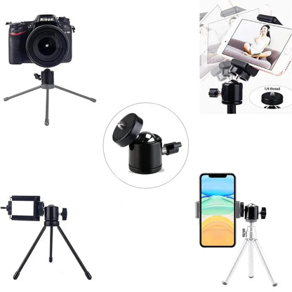 1/4 screw live streaming tripod photography accessories with 360 ° rotation adjustable  For DSLR DV Cameras