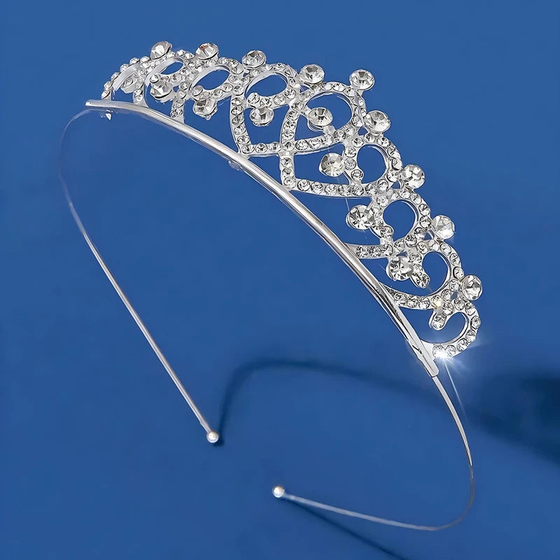 1pc Simple Fashionable Ladies' Princess Crown Hair Accessory Birthday Party Photography Jewelry Decoration Adult Gift Crown