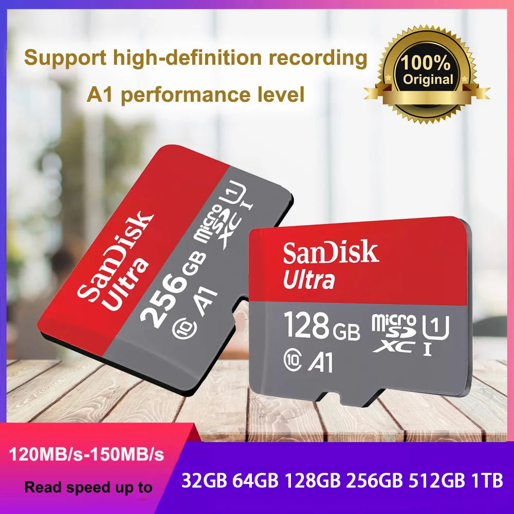 Ultra microsd 128GB 32GB 64GB 256GB 512GB A1 Micro SD Card SD TF Flash Card Memory Card Class 10 for Phone