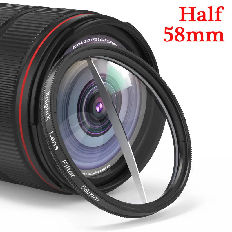 Camera Prism Filter Split Kaleidoscope 52mm 55mm 58mm 67mm 72mm 77mm Photography Accessories mcuv ND CPL Star Glass mobile phone