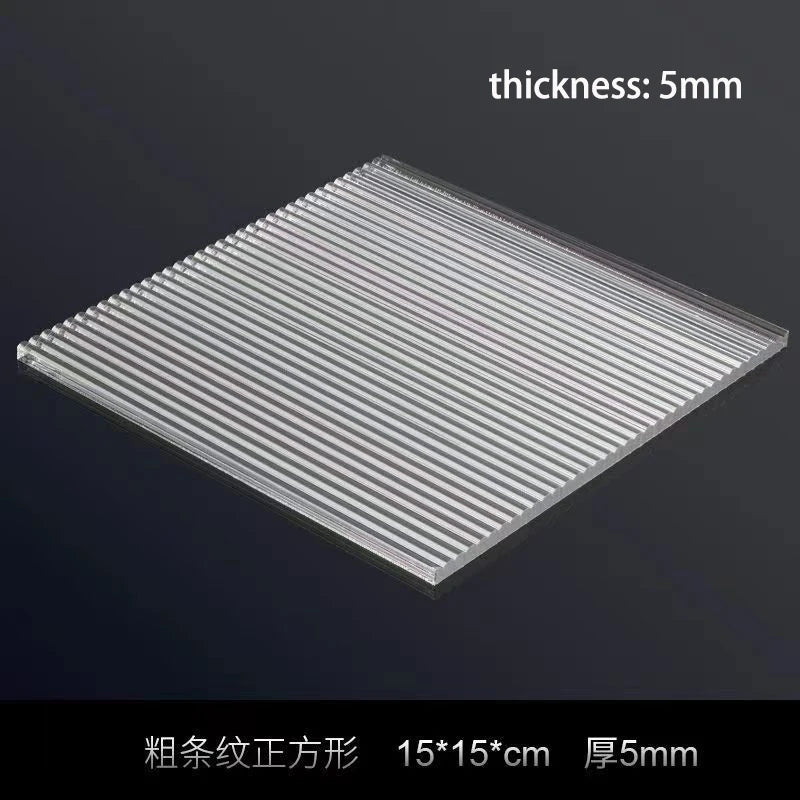 Transparent Acrylic Plate Photo Background Cosmetics Still Life Product Posing Photography Props Geometry Shooting Display