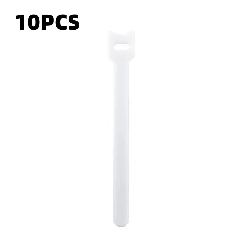 10/30/50Pcs Reusable Hook And Loop Cable Ties Fastening Strap Multi-Purpose Wire Organizers For Computer/TV/Electronic Devices