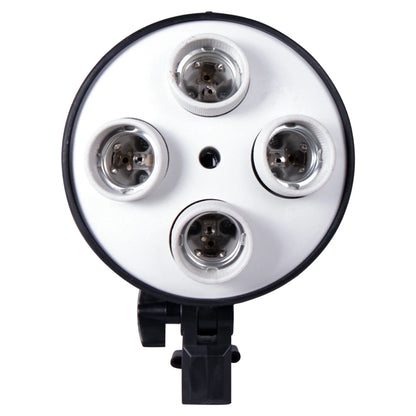 E27 Base Four Lamp Holder  Light Bulb Use For Softbox Kit  4 in 1 For Photo Photography Studio