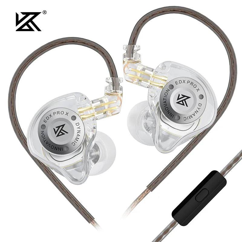 KZ EDX PRO X Dynamic Drive Earphones HIFI Bass Earbud DJ Music Cancelling Sport Headsets 2PIN Cable KZ ZSTX ZSNPRO X ZS10PRO ZVX