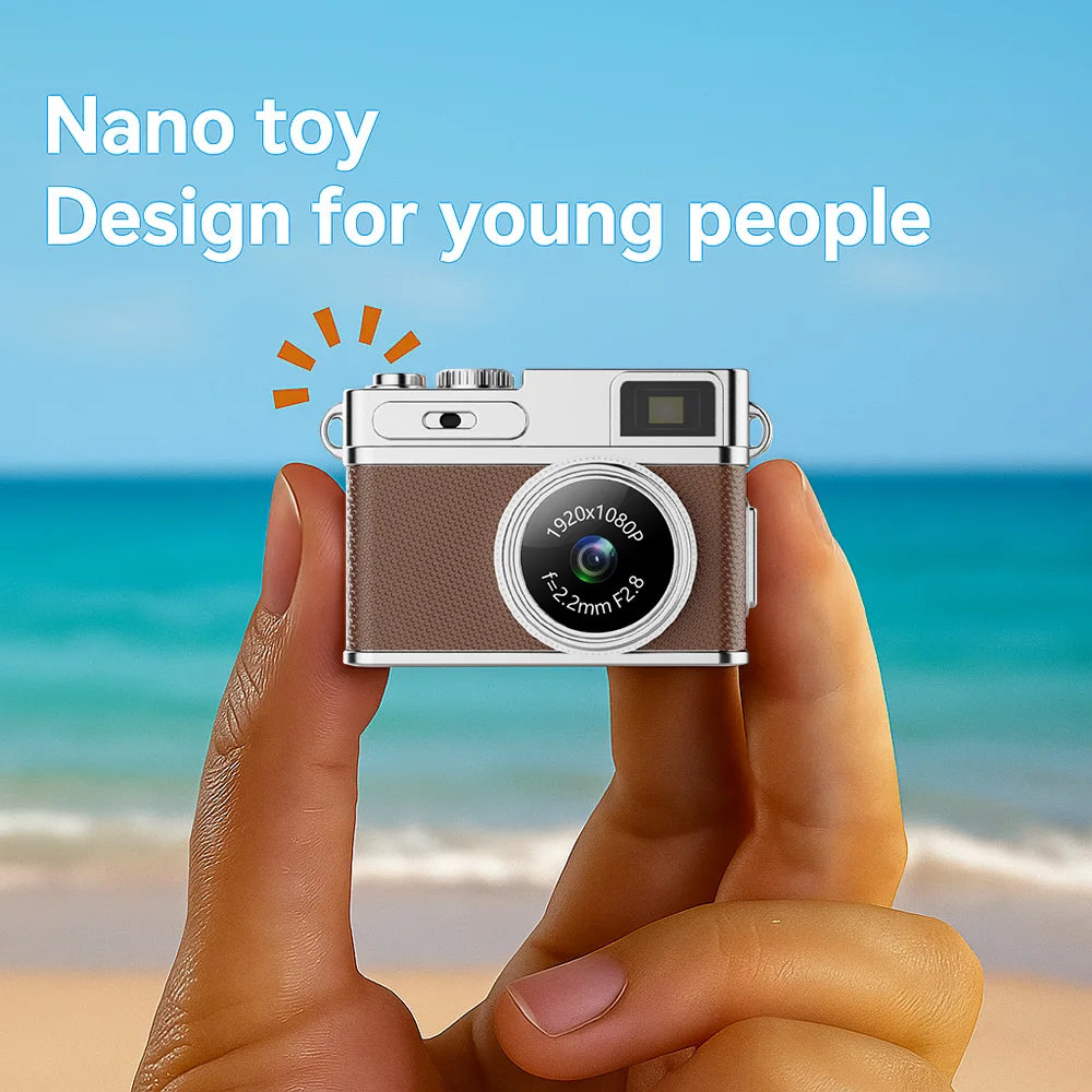 Magecam Retro Digital Camera 1080P Video Recorder LED Fill Light 0.96 Inch IPS Screen Portable Mini digital Camera