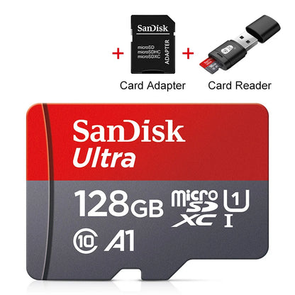 100% Original SanDisk Micro tf SD Card Class 10 TF Card 32GB 64GB 128GB Memory Card for Phone Tablet Flash Card
