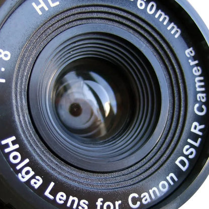 2024 NEW Holga HL-C 60 mm f/8.0 Lens For Canon DSLR SLR Camera Black Parts Cameras Accessory Photography accessories