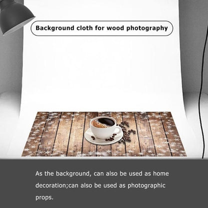 Wood Plank Texture Snowflake Print Photography