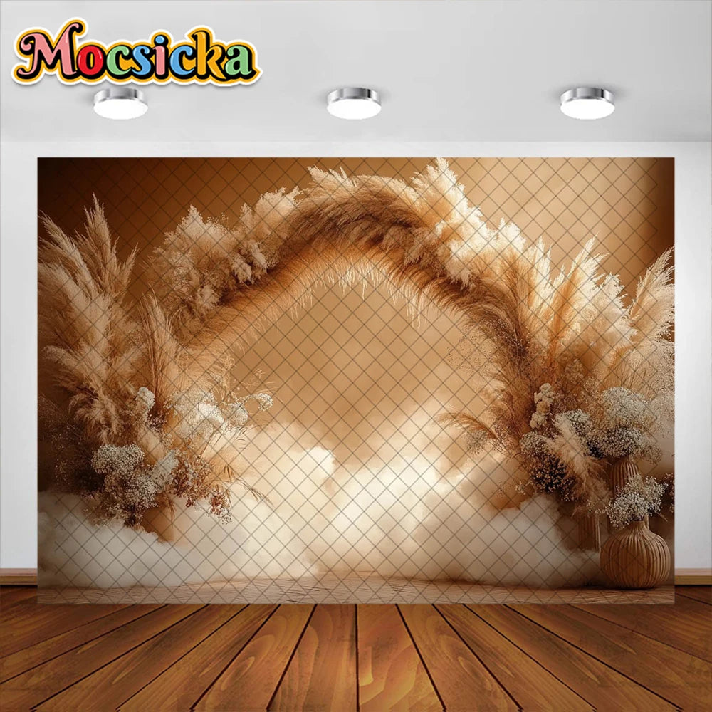 Bohemian Photography Background Couple Wedding Decoration Supplies Newborn Baby Portrait Photo Backdrops Studio Props Banner