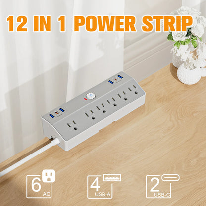 The U.S. clamp model with PD20W fast charging power strip and 3m extension cable is suitable for office, home, school and other