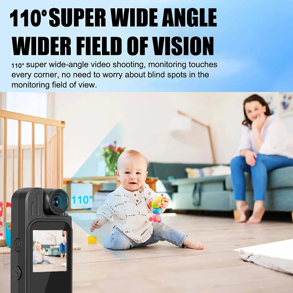 Y9 Mini Body Camera 1080P HD Sports Camera Infrared Night Vision Digital Video Recorder 1.3 Inch Bodycam Police Small Camcorder