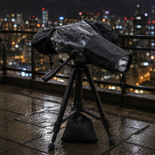 DSLR Rain Cover Weather Protection Camera Lens Rain Cover Lens Jacket Folds Flat Photo Gear Long-Lasting Nylon for Outdoor