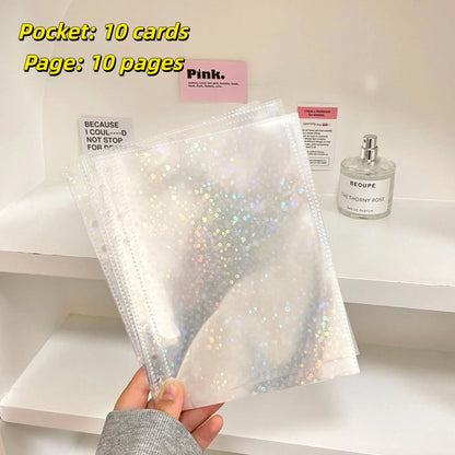 1-4 Grids INS Girl Album Small Card Collect Album Multi-Pockets Photo Card Binder Top Loading Photo Sheet Protector Collect Card