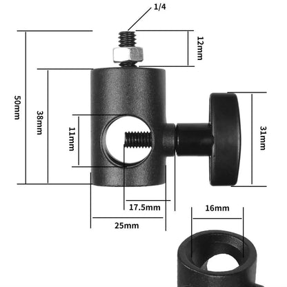 Tripod Light Stand Adapter 1/4" 3/8" Screw Converter 16mm 18mm Hole for Flash LED Monitor DSLR Camera Photography Accessories