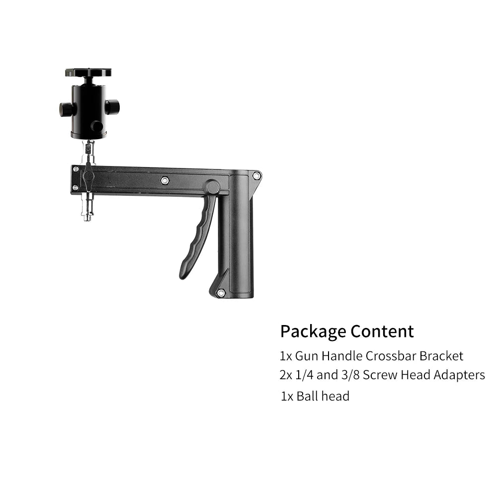 SH 63cm-190cm Gun Grip Light Stand 1/4 and 3/8 Screw With Wheels Folding Tripod For Studio Flash LED Light Softbox COB Light
