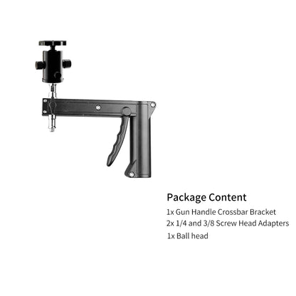 SH 63cm-190cm Gun Grip Light Stand 1/4 and 3/8 Screw With Wheels Folding Tripod For Studio Flash LED Light Softbox COB Light
