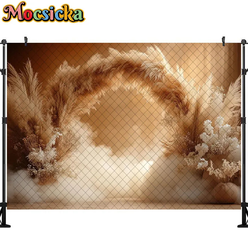 Bohemian Photography Background Couple Wedding Decoration Supplies Newborn Baby Portrait Photo Backdrops Studio Props Banner