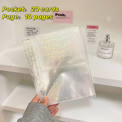1-4 Grids INS Girl Album Small Card Collect Album Multi-Pockets Photo Card Binder Top Loading Photo Sheet Protector Collect Card