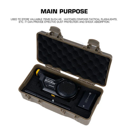 Tactical Equipment Outdoor Shockproof Protection Storage Box Shooting Hunting Laser Box Versatile EDC Flashlight Hard Case