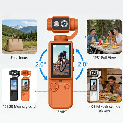 4K 1080P HD Mini Camera Portable Small Digital Video Recorder Surveillance Camcorder Night Vision Video Police BodyCam Infrared