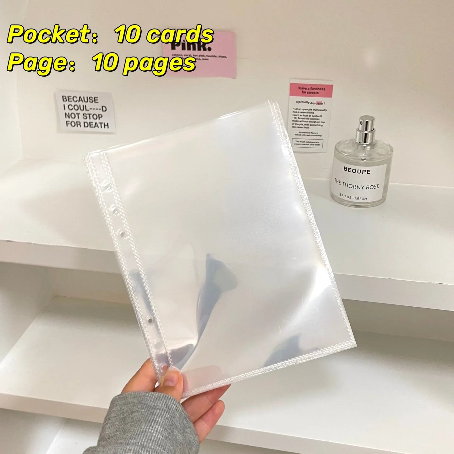 1-4 Grids INS Girl Album Small Card Collect Album Multi-Pockets Photo Card Binder Top Loading Photo Sheet Protector Collect Card