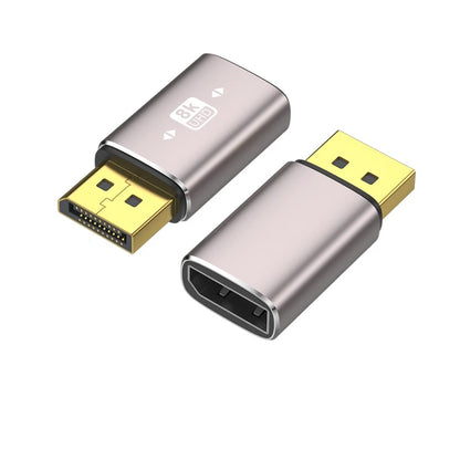 90 Degree DisplayPort1.4 Adapter Support 8K@60Hz 4K@144Hz HDR Video Alloy Shell DP Cable Extender for Desktop Computer Monitor