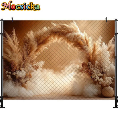 Bohemian Photography Background Couple Wedding Decoration Supplies Newborn Baby Portrait Photo Backdrops Studio Props Banner