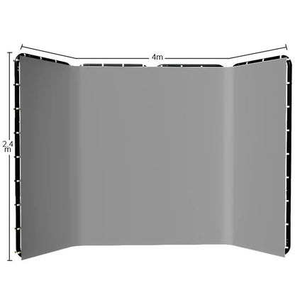 Portable Large Chromakey Green Screen Backdrop with Stand Photography Background Support System 240x400cm Shooting Video Photo