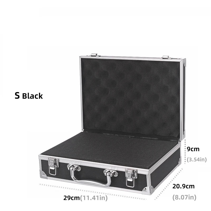 Aluminum Alloy Frame Protective Suitcase Box for Microphones Sound Card Storage Bag for Cameras Accessories