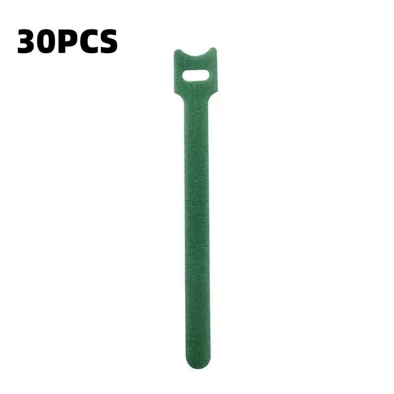 10/30/50Pcs Reusable Hook And Loop Cable Ties Fastening Strap Multi-Purpose Wire Organizers For Computer/TV/Electronic Devices